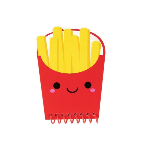 🖤 FUZZY FRENCH FRY NOTEPAD 🖤 - Picture 2 of 3